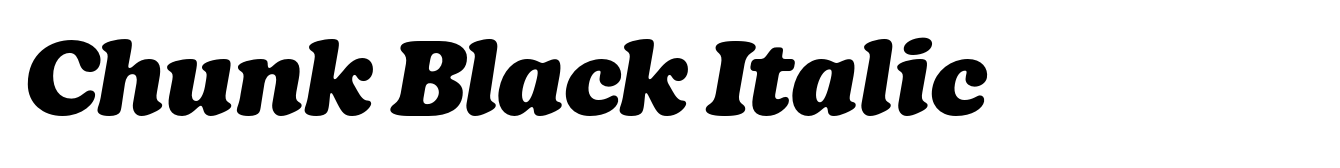 Chunk Black Italic